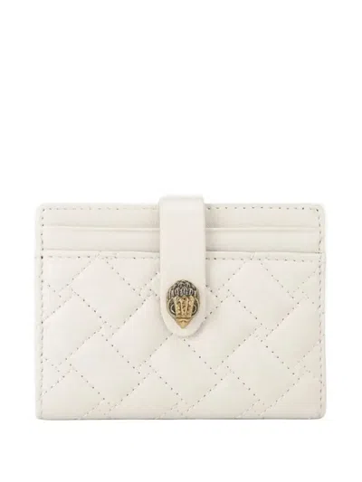 Kurt Geiger Kensington Quilted Card Wallet In White