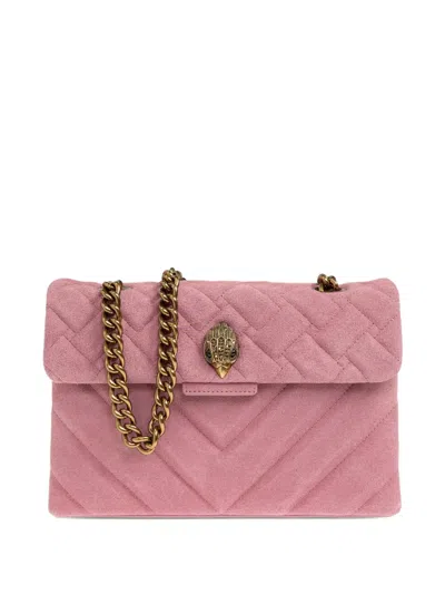 Kurt Geiger Kensington Quilted Chain Shoulder Bag In Pink