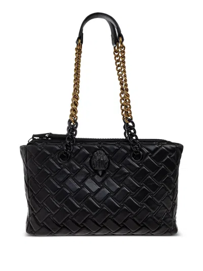 Kurt Geiger Kensington Quilted Chain-strap Tote Bag In Black