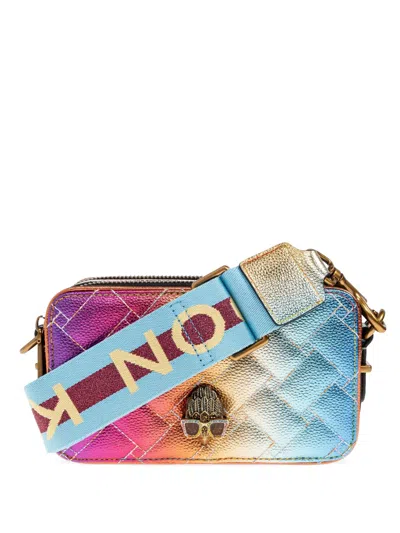 Kurt Geiger Kensington Quilted Cross Body Bag In Purple