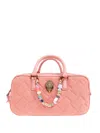 Kurt Geiger Kensington Quilted Handbag In Pink