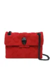 Kurt Geiger Kensington Quilted Leather Cross Body Bag In Red