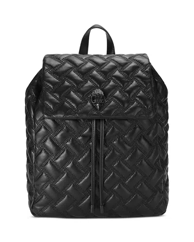Kurt Geiger Kensington Drench Quilted Leather Backpack In Black
