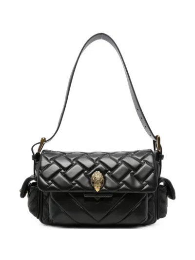 Kurt Geiger Kensington Quilted Leather Shoulder Bag In Black