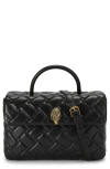 KURT GEIGER KENSINGTON QUILTED LEATHER TOP HANDLE BAG