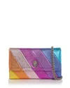Kurt Geiger Kensington Quilted Leather Wallet On Chain In Multi/other