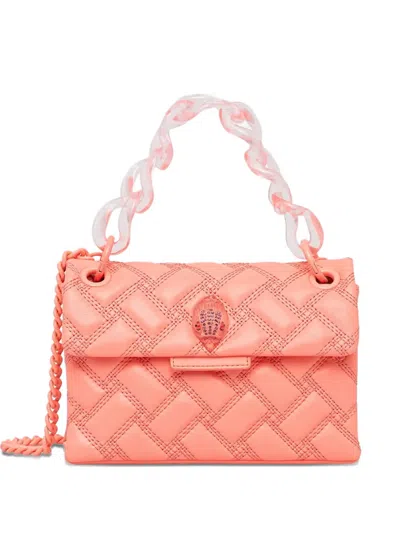 Kurt Geiger Kensington Quilted Shoulder Bag In Orange
