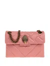 Kurt Geiger Kensington Quilted Shoulder Bag In Pink