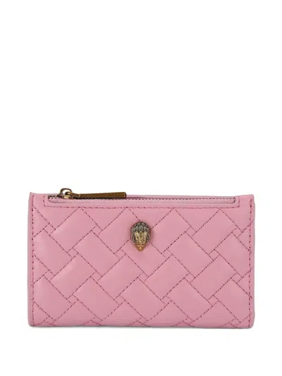 Kurt Geiger Kensington Quilted Wallet In Pink
