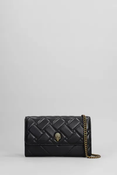 Kurt Geiger Kensington Shoulder Bag In Black Leather