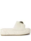 Kurt Geiger Kensingtion Puff Platform Slide Sandal In White