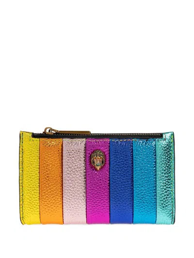 Kurt Geiger Kensington Striped Bi-fold Wallet In Brown