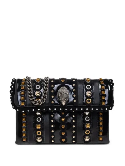Kurt Geiger Kensington Studded Shoulder Bag In Black