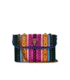 Kurt Geiger Kensington Studs Multicolored Crossbody Bag In Multi