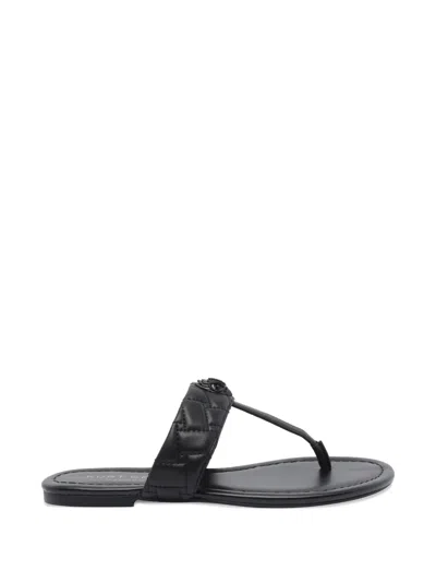 Kurt Geiger Kensington T-bar Flip-flops In Black