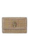 Kurt Geiger London Kensington Wallet On A Chain In Dark Beige