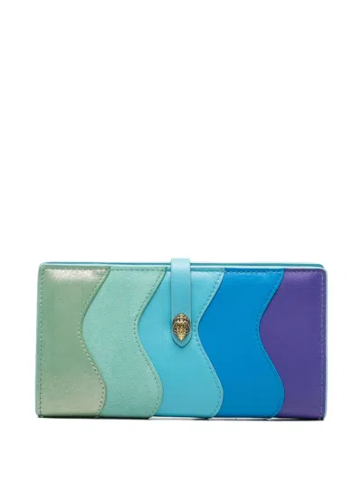 Kurt Geiger Kensington Wavy Leather Wallet In Multi