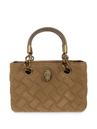 Kurt Geiger Kensington Woven Tote Bag In Brown