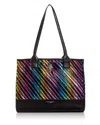 Kurt Geiger Kensington Woven Tote In Charcoal