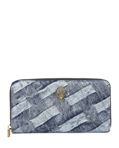 Kurt Geiger Kensington Zip Around Wallet In Navy