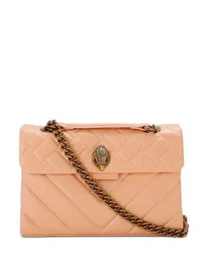 Kurt Geiger Kesington Leather Shoulder Bag In Orange