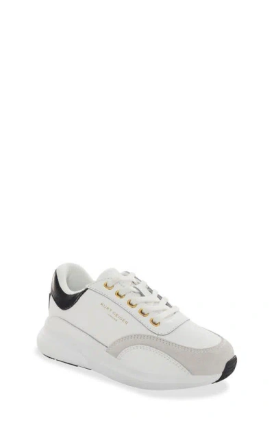 Kurt Geiger London Kids' Gaspar Trainer In White Black