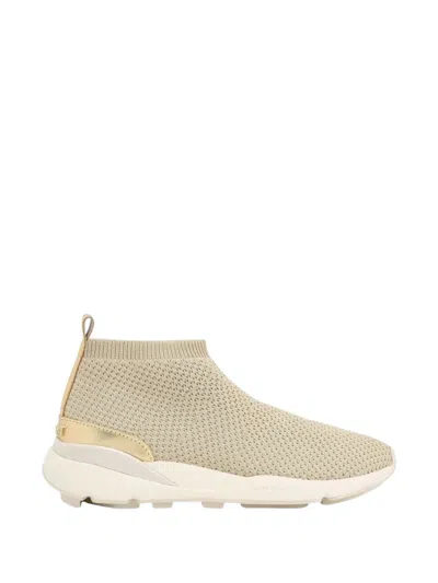 Kurt Geiger Knit Runner Sneakers In Nude