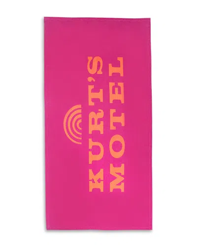 Kurt Geiger Kurt's Motel Towel In Pink