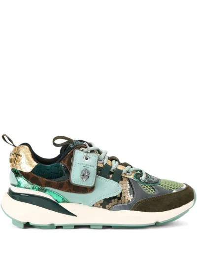 KURT GEIGER KURT RUNNER LEOPARD-PRINT MESH SNEAKERS