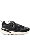 Kurt Geiger Kurt Runner Snake-embossed Mesh Sneakers In Black