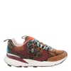 Kurt Geiger Kurt Runner Leopard-print Leather Sneakers In Brown