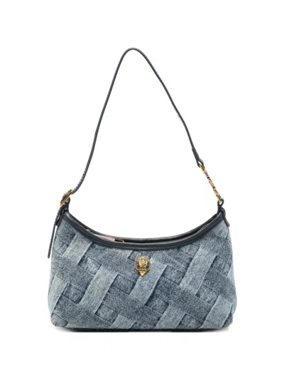 Kurt Geiger Kurt Sling Denim Shoulder Bag In Blue