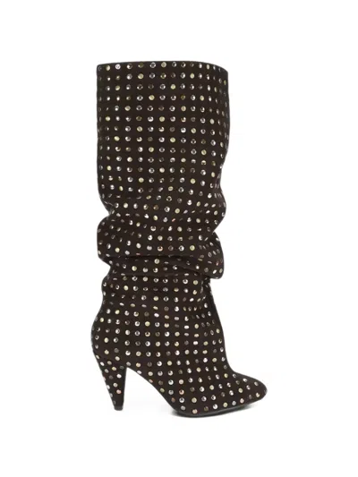 Kurt Geiger Lambeth Boots Slouchy In Brown