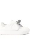 Kurt Geiger Laney Bow Sneaker In White