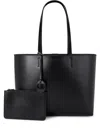 Kurt Geiger London Chelsea Leather Shopper Bag In Black