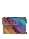 KURT GEIGER LARGE KENSINGTON DENIM SHOULDER BAG