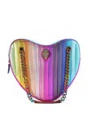 Kurt Geiger Large Kensington Heart Shoulder Bag In Pink