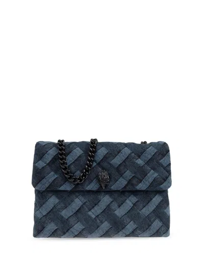 Kurt Geiger Large Kensigton Shoulder Bag In Blue