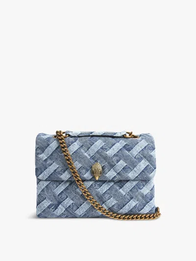 Kurt Geiger Large Kensington Soft Bag In Denim