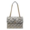 Kurt Geiger Large Kensington Soft Shoulder Bag In Gray