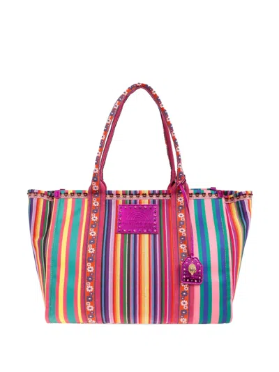 Kurt Geiger London Southbank Large Canvas Shopper Bag In Multi