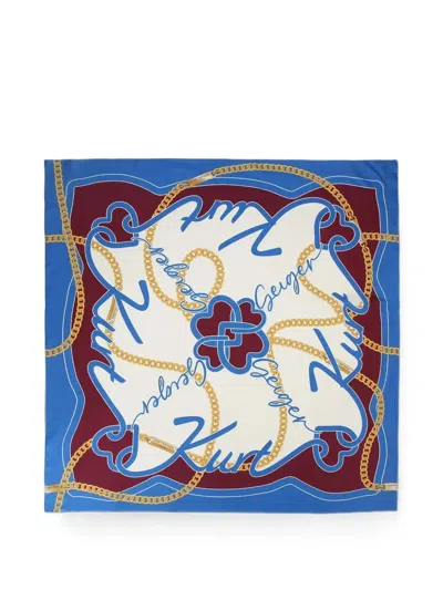 Kurt Geiger Large Square Scarf In Multi