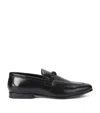 Kurt Geiger Leather Alton Brush Off Loafer In Black