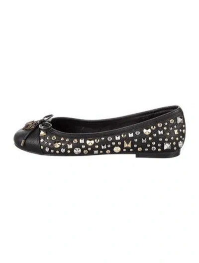 Pre-owned Kurt Geiger Leather Ballet Flats In Black