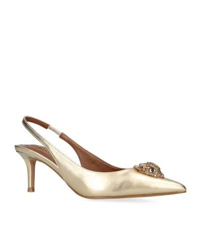 KURT GEIGER LEATHER BELGRAVIA SLINGBACK HEELS 65