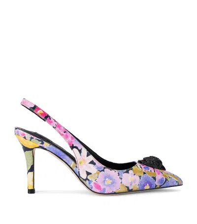 Kurt Geiger Leather Belgravia Slingback Pumps In Multi
