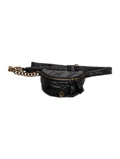Pre-owned Kurt Geiger Leather Belt Bag In Black