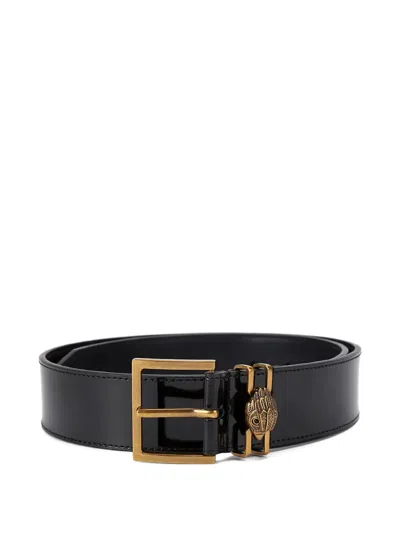 Kurt Geiger Leather Belt In Black