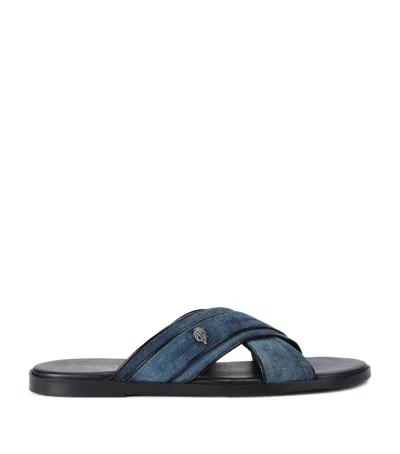 KURT GEIGER LEATHER BOND SLIDES