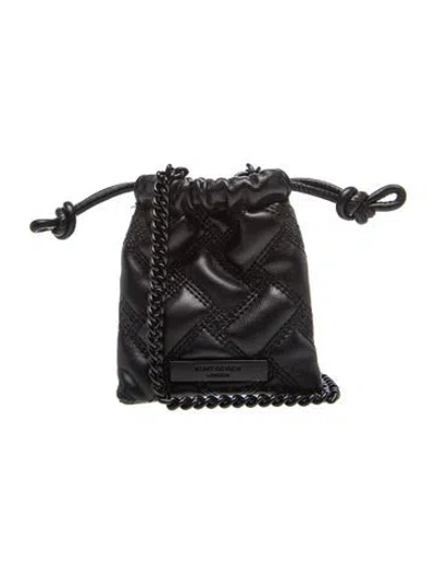 Pre-owned Kurt Geiger Leather Bucket Bag In Black